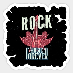 Rock Music Forever Sticker